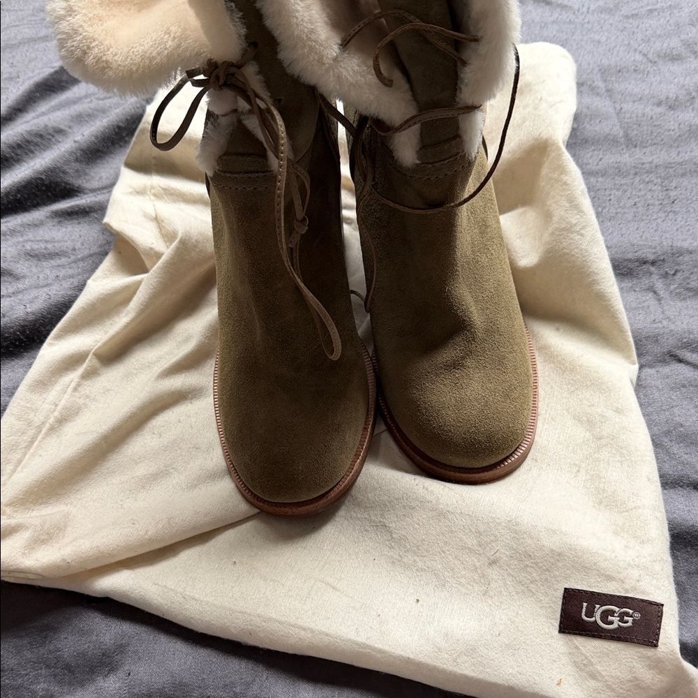 UGG Women's Brown Suede Winter Boots